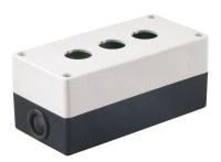 Корпус КП103 для кнопок  3места белый ИЭК