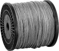 Трос Д=2 мм стальной оцинкованный DIN 3055