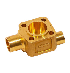 Корпус клапана ТЕ 5 под пайку, прямоточный 1/2"х5/8"